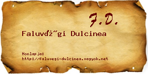 Faluvégi Dulcinea névjegykártya